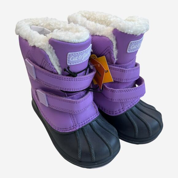 Cat & Jack Other - Cat & Jack NEW Purple Snow Winter Boots 9